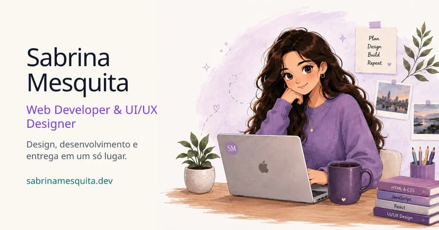 Prévia do site sabrinamesquita.dev